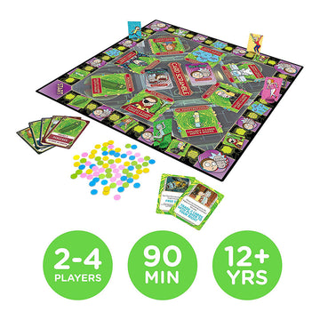Rick & Morty Card Scramble Board Game